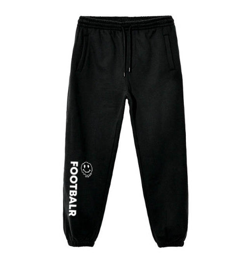 Black oversized sweatpants on sale