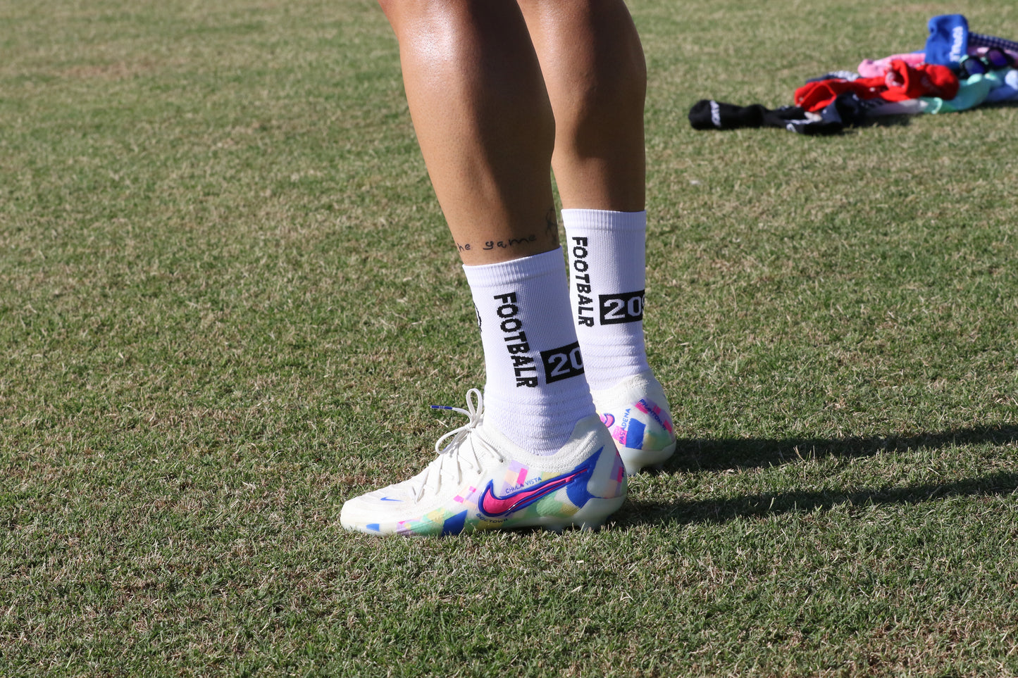 Footbalr Grip Socks (white 209)