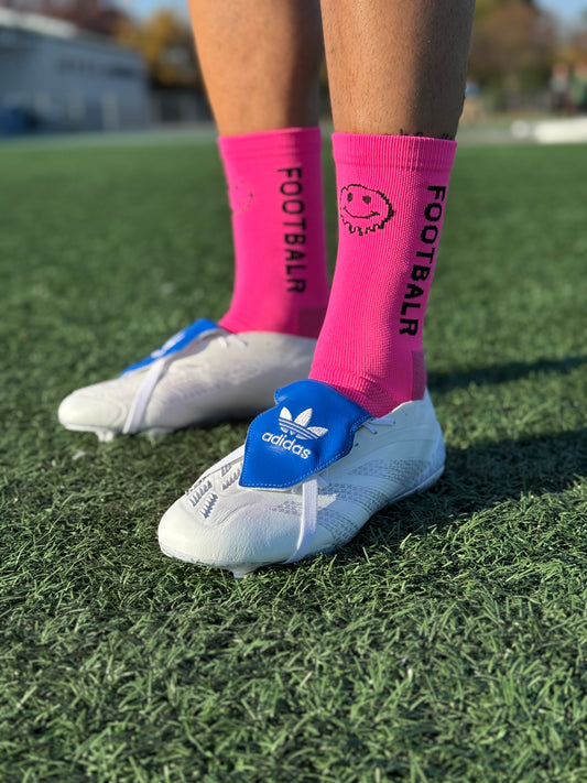 Footbalr Grip Sock (Hot Pink)